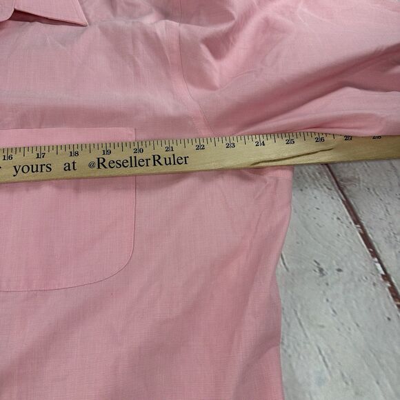 Brooks Brothers 346 Mens Non Iron Cotton Pink Dress Shirt 16.5 6/7 - Picture 6 of 8